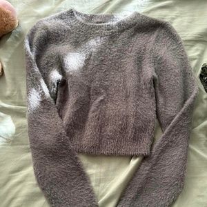 Grey Fuzzy Sweater